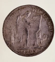 Stříbrné francouzské ECU (scude), francouzská republika (1793-1804)