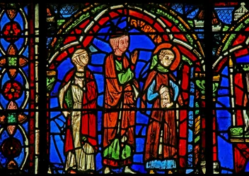 Okno St Cheron: jde do školy (w15)