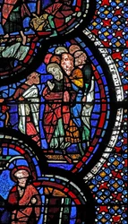 St John window: Oživuje ženu (w48)