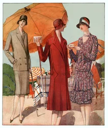 Letní kabát. 1929 (rytina)
