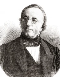Švýcarský fyzik Auguste Arthur de la Rive, z Les Merveilles de la Science, pub. 1870.