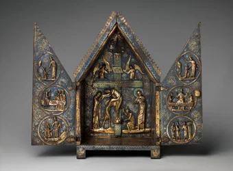 Tabernacle of Cherves, cca 1220-30 (měď a champleve smalt)