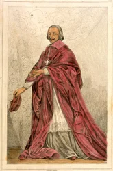 Kardinál z Richelieu (1585- 1642) - rytina 19. století.