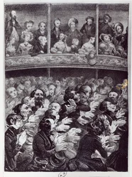 Claque v akci, kolem 1830-40