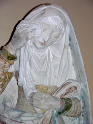 The Entombment, detail ženské světice