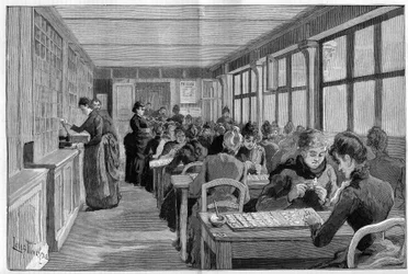Workshop hodnocení Panama Bond v Paříži v roce 1888.