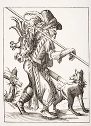The Poulterer, po ilustraci ze 16. století, kterou nakreslil a vyryl Jost Amman (1539-91) z „Le Moyen Age et La Renaissance“ od Paula Lacroixe (1806-84) vydané v roce 1847