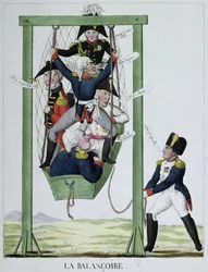 Houpačka, karikatura Napoleona (1769-1821), kolem 1814