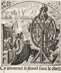 Kolo štěstí, z vědy a literatury ve středověku od Paula Lacroixe (1806-84), vydáno v Londýně 1878
