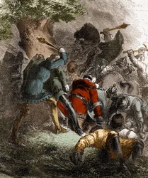 Bitva o Trento: 30 rytířů z Parti de Charles de Blois proti 30 z Parti Montfort (27.