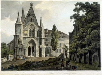 Kaple vysoké školy Navarre kolem roku 1804 (polytechnická škola).