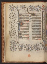 První list Křížových hodin, Kniha hodin, Přidat MS 32454 f.8v, Francie