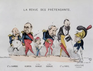 Časopis uchazečů - hraběte z Chambordu (Henri Charles Ferdinand Marie Dieudonne d