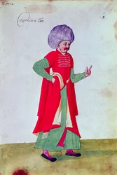 Turecký dvořan, 1567 (wc na papíře)