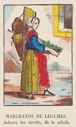Prodejce zeleniny. Koupím tuřín, salát., kolem roku 1819 (tisk)