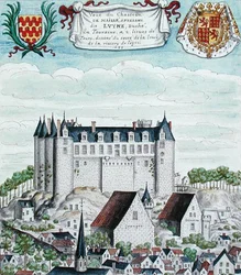 Pohled na Chateau de Maille v Touraine
