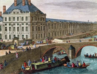 Pohled na řeku Seinu v Port Royal (detail)