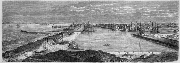 Pohled na město Saint Nazaire (Saint-Nazaire) (Loire Atlantique, 44)