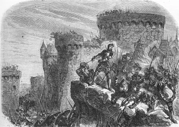 Stoletá válka (rytina) 1864