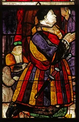 Okno w11 zobrazující postavu dárce a jeho rodinu