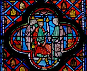 Window w9R Nebuchadnezzar jmenuje Daniela velitelem. Dan II 48