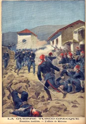 řecko-turecká válka z roku 1897 (třicetidenní válka) – jedna z prvních bitev v Thesálii