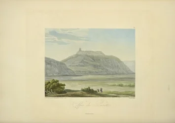 Chest of Perotte, kreslil Marchais, ryl Bouquet, ilustrace z „Pohledy na Kordillery a památníky domorodých národů Ameriky“ od Alexandra von Humboldta a Aime Bonpland