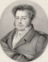 Portrét skladatele Heinricha Marschnera 1795-1861.
