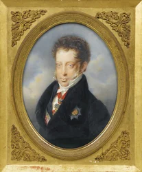 Arcivévoda Ludvík Rakouský (1784-1864) par Lieder, Friedrich Johan Gottlieb (1780-1859), c. 1823 - Akvarel, Kvaš na kartonu, 21,2x16 - Soukromá sbírka