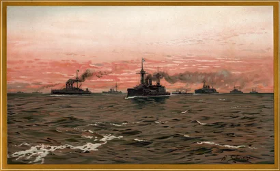 Autor zemřel v roce 1913, toto dílo je tedy volné v zemi svého původu a v dalších zemích a oblastech, kde je chráněna autorským právem život autora plus 100 let nebo méně. Musíte také uvést značku veřejné domény Spojených států