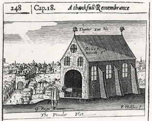 Vděčná vzpomínka na Powder Plot, 5. listopadu 1605