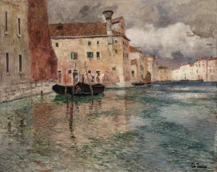 Benátky, asi 1899 (olej na plátně)
