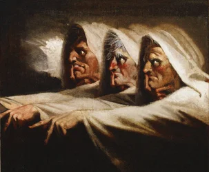 Osudové sestry - tři čarodějnice, kolem roku 1782