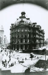 Old Post Office, Broadway and Park Row, New York City, c.1900
