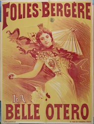 Reklamní plakát la Belle Otero ve Folies-Bergere, 1894