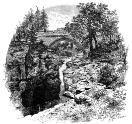 The Linn of Dee, Aberdeenshire, Skotsko, 1900.