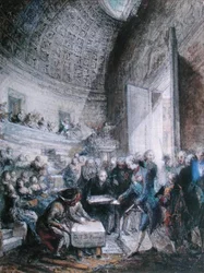Ludvík XVI. (1754-93) Položení prvního kamene Královské akademie chirurgie