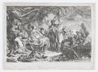 Laban hledá bohy své domácnosti, ca. 1753.