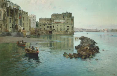 Marina poblíž paláce Donn Anna v Neapoli