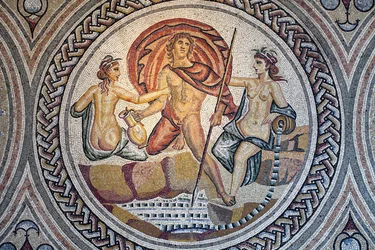Mozaika Hylas a nymfy.
