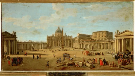 Bazilika svatého Petra v Římě, kolem 1700-1710 (malba na plátně)