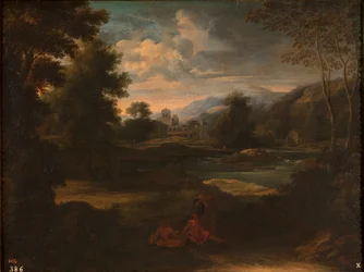 Dughet - Krajina se třemi postavami, 1648 - 1650