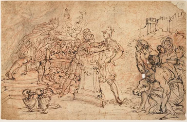 Mucius Scaevola Před Porsena