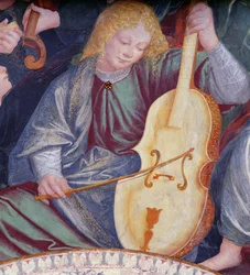 The Concert of Angels, 1534-36 (detail) (viz 175762)