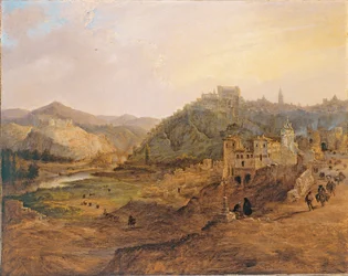 Celkový pohled na Toledo z Cruz de los Canónigos