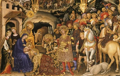 Klanění mudrců (detail)