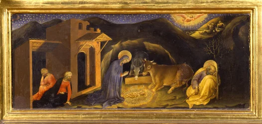 Narození Páně (Predella klanění vajíčků, Pala Strozzi)