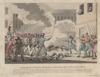 Vypuknutí polské revoluce ve Varšavě v listopadu 1830