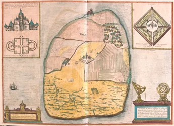Dánsko - v knize "Civitates Orbis Terrarum" od Georga Brauna, Kolín nad Rýnem 1617