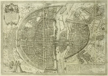 Plán města Paříže, 1572